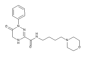 Image of 6-keto-N-(4-morpholinobutyl)-1-phenyl-4,5-dihydro-1,2,4-triazine-3-carboxamide