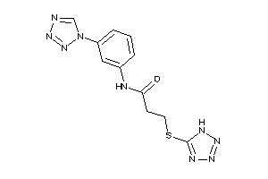 N-[3-(tetrazol-1-yl)phenyl]-3-(1H-tetrazol-5-ylthio)propionamide
