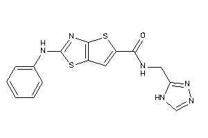 2-anilino-N-(4H-1,2,4-triazol-3-ylmethyl)thieno[2,3-d]thiazole-5-carboxamide
