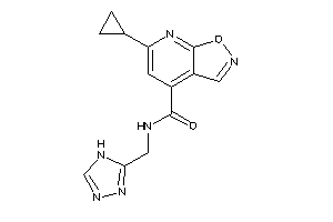 6-cyclopropyl-N-(4H-1,2,4-triazol-3-ylmethyl)isoxazolo[5,4-b]pyridine-4-carboxamide