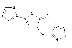 Image of 3-(isoxazol-3-ylmethyl)-5-(2-thienyl)-1,3,4-oxadiazol-2-one