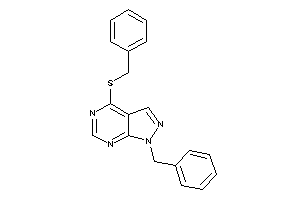 1-benzyl-4-(benzylthio)pyrazolo[3,4-d]pyrimidine