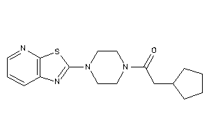 2-cyclopentyl-1-(4-thiazolo[5,4-b]pyridin-2-ylpiperazino)ethanone