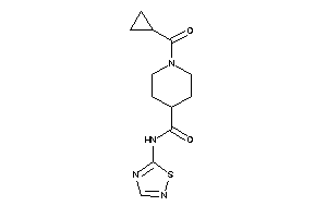 Image of 1-(cyclopropanecarbonyl)-N-(1,2,4-thiadiazol-5-yl)isonipecotamide