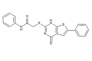 2-[(4-keto-6-phenyl-1H-thieno[2,3-d]pyrimidin-2-yl)thio]-N-phenyl-acetamide