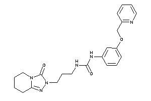 1-[3-(3-keto-5,6,7,8-tetrahydro-[1,2,4]triazolo[4,3-a]pyridin-2-yl)propyl]-3-[3-(2-pyridylmethoxy)phenyl]urea