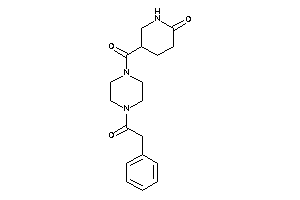 Image of 5-[4-(2-phenylacetyl)piperazine-1-carbonyl]-2-piperidone