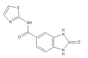 Image of 2-keto-N-thiazol-2-yl-1,3-dihydrobenzimidazole-5-carboxamide