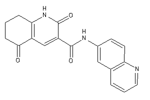 Image of 2,5-diketo-N-(6-quinolyl)-1,6,7,8-tetrahydroquinoline-3-carboxamide