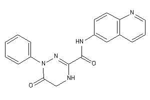 Image of 6-keto-1-phenyl-N-(6-quinolyl)-4,5-dihydro-1,2,4-triazine-3-carboxamide