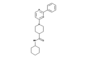 N-cyclohexyl-1-(2-phenylpyrimidin-4-yl)isonipecotamide