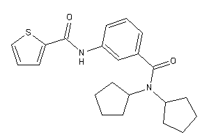 Image of N-[3-(dicyclopentylcarbamoyl)phenyl]thiophene-2-carboxamide