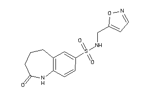 N-(isoxazol-5-ylmethyl)-2-keto-1,3,4,5-tetrahydro-1-benzazepine-7-sulfonamide