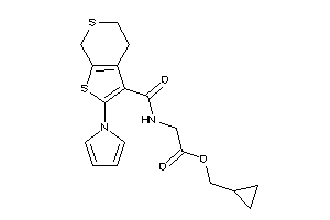 2-[(2-pyrrol-1-yl-5,7-dihydro-4H-thieno[2,3-c]thiopyran-3-carbonyl)amino]acetic Acid Cyclopropylmethyl Ester