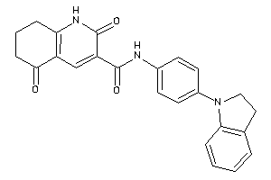 N-(4-indolin-1-ylphenyl)-2,5-diketo-1,6,7,8-tetrahydroquinoline-3-carboxamide