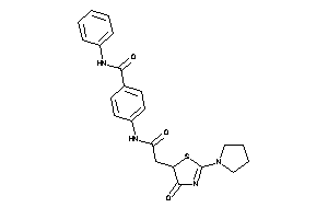 Image of 4-[[2-(4-keto-2-pyrrolidino-2-thiazolin-5-yl)acetyl]amino]-N-phenyl-benzamide