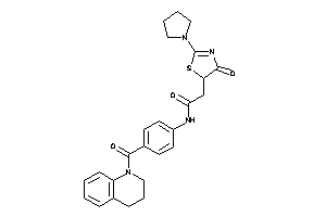 N-[4-(3,4-dihydro-2H-quinoline-1-carbonyl)phenyl]-2-(4-keto-2-pyrrolidino-2-thiazolin-5-yl)acetamide