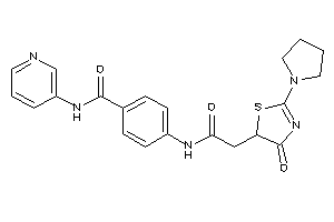 4-[[2-(4-keto-2-pyrrolidino-2-thiazolin-5-yl)acetyl]amino]-N-(3-pyridyl)benzamide