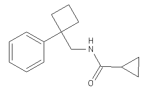 Image of N-[(1-phenylcyclobutyl)methyl]cyclopropanecarboxamide