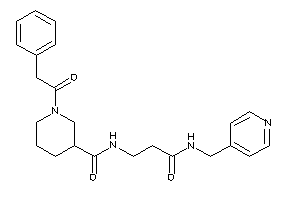N-[3-keto-3-(4-pyridylmethylamino)propyl]-1-(2-phenylacetyl)nipecotamide