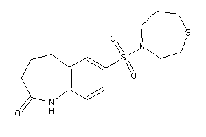 Image of 7-(1,4-thiazepan-4-ylsulfonyl)-1,3,4,5-tetrahydro-1-benzazepin-2-one