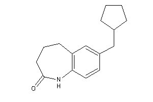 Image of 7-(cyclopentylmethyl)-1,3,4,5-tetrahydro-1-benzazepin-2-one