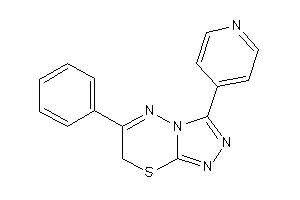 6-phenyl-3-(4-pyridyl)-7H-[1,2,4]triazolo[3,4-b][1,3,4]thiadiazine