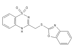 3-[(1,3-benzoxazol-2-ylthio)methyl]-4H-benzo[e][1,2,4]thiadiazine 1,1-dioxide
