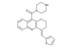Image of [4-(2-furfurylidene)-2,3-dihydro-1H-acridin-9-yl]-piperazino-methanone