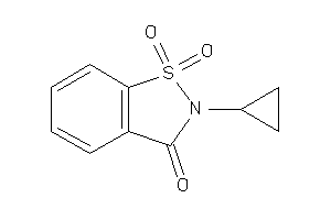 Image of 2-cyclopropyl-1,1-diketo-1,2-benzothiazol-3-one