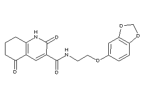 Image of N-[2-(1,3-benzodioxol-5-yloxy)ethyl]-2,5-diketo-1,6,7,8-tetrahydroquinoline-3-carboxamide