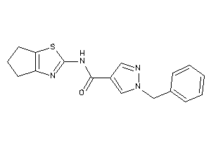 1-benzyl-N-(5,6-dihydro-4H-cyclopenta[d]thiazol-2-yl)pyrazole-4-carboxamide
