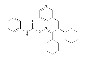 Image of N-phenylcarbamic Acid [[1,2-dicyclohexyl-3-(3-pyridyl)propylidene]amino] Ester