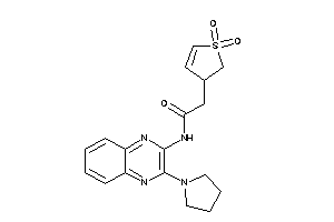 Image of 2-(1,1-diketo-2,3-dihydrothiophen-3-yl)-N-(3-pyrrolidinoquinoxalin-2-yl)acetamide
