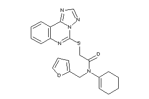 N-cyclohexen-1-yl-N-(2-furfuryl)-2-([1,2,4]triazolo[1,5-c]quinazolin-5-ylthio)acetamide