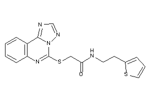 Image of N-[2-(2-thienyl)ethyl]-2-([1,2,4]triazolo[1,5-c]quinazolin-5-ylthio)acetamide