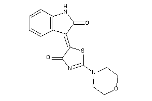 Image of 5-(2-ketoindolin-3-ylidene)-2-morpholino-2-thiazolin-4-one