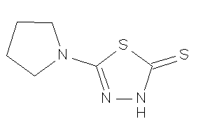 5-pyrrolidino-3H-1,3,4-thiadiazole-2-thione