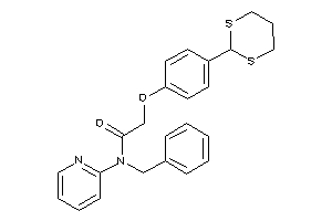 N-benzyl-2-[4-(1,3-dithian-2-yl)phenoxy]-N-(2-pyridyl)acetamide