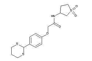 Image of N-(1,1-diketothiolan-3-yl)-2-[4-(1,3-dithian-2-yl)phenoxy]acetamide