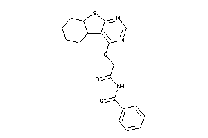 Image of N-[2-(4b,5,6,7,8,8a-hexahydrobenzothiopheno[2,3-d]pyrimidin-4-ylthio)acetyl]benzamide