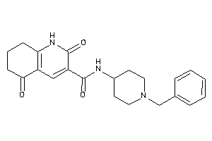 Image of N-(1-benzyl-4-piperidyl)-2,5-diketo-1,6,7,8-tetrahydroquinoline-3-carboxamide