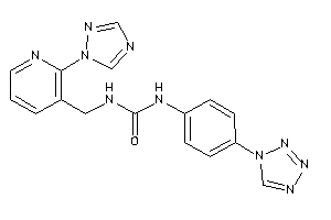 1-[4-(tetrazol-1-yl)phenyl]-3-[[2-(1,2,4-triazol-1-yl)-3-pyridyl]methyl]urea