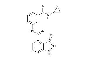 N-[3-(cyclopropylcarbamoyl)phenyl]-3-keto-1,2-dihydropyrazolo[3,4-b]pyridine-4-carboxamide