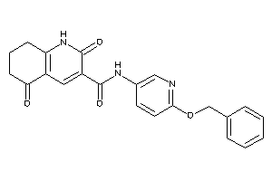 Image of N-(6-benzoxy-3-pyridyl)-2,5-diketo-1,6,7,8-tetrahydroquinoline-3-carboxamide