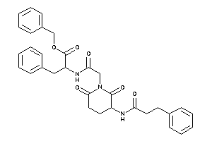 2-[[2-[3-(hydrocinnamoylamino)-2,6-diketo-piperidino]acetyl]amino]-3-phenyl-propionic Acid Benzyl Ester