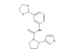 Image of N-[3-(1,3-dithiolan-2-yl)phenyl]-2-(3-thienyl)pyrrolidine-1-carboxamide