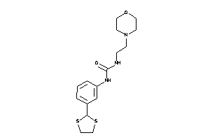 Image of 1-[3-(1,3-dithiolan-2-yl)phenyl]-3-(2-morpholinoethyl)urea