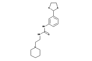 Image of 1-[3-(1,3-dithiolan-2-yl)phenyl]-3-(2-piperidinoethyl)urea