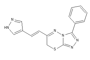 3-phenyl-6-[2-(1H-pyrazol-4-yl)vinyl]-7H-[1,2,4]triazolo[3,4-b][1,3,4]thiadiazine